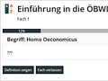 ILIAS Das Bild zeigt die Funktion des Glossars auf der Lernplattform ILIAS.