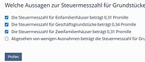 ILIAS Einstein Das Bild zeigt eine Frage auf der Lernplattform ILIAS.