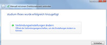 Verbindungseinstellungen ändern