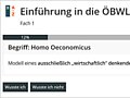 ILIAS Das Bild zeigt die Funktion des Glossars auf der Lernplattform ILIAS.