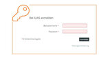 Screenshot der Anmeldemaske des Lernmanagementsystems ILIAS.