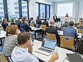 Aufnahme eines vollen Seminarraums in Duisburg am „Tag der Lehre“.